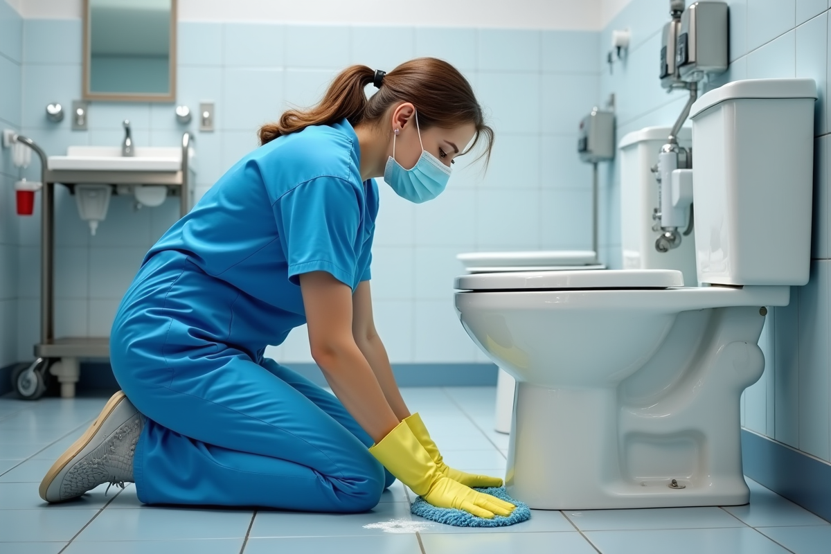 Méthodes de nettoyage des toilettes utilisées par les hôpitaux
