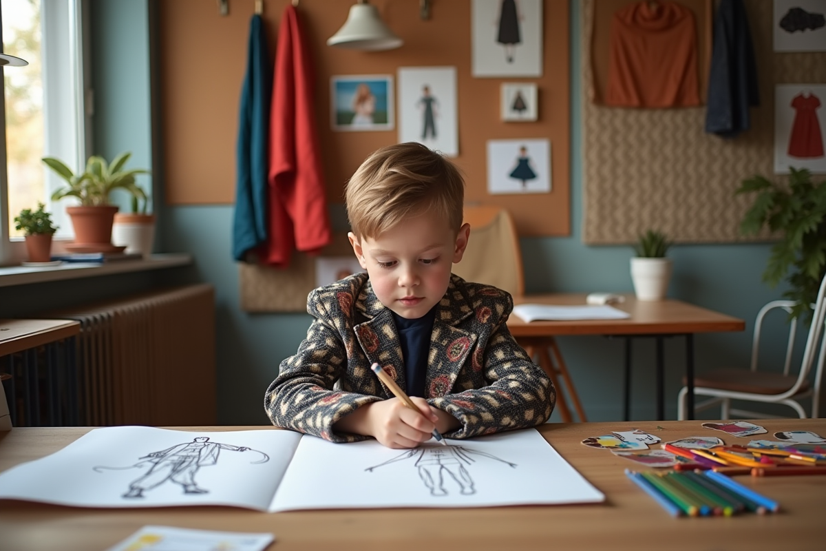 Enfant prodige de 7 ans devient créateur de mode influent