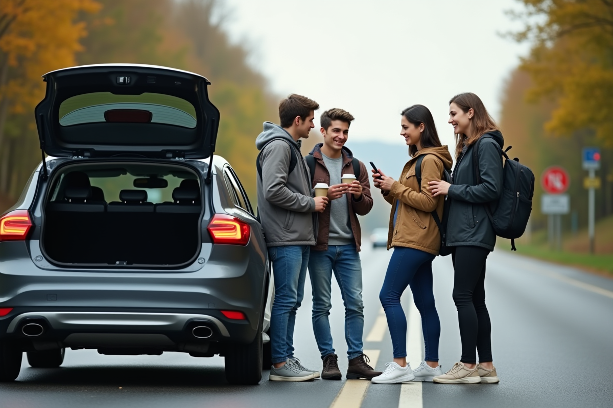 Jeunes adultes autour d